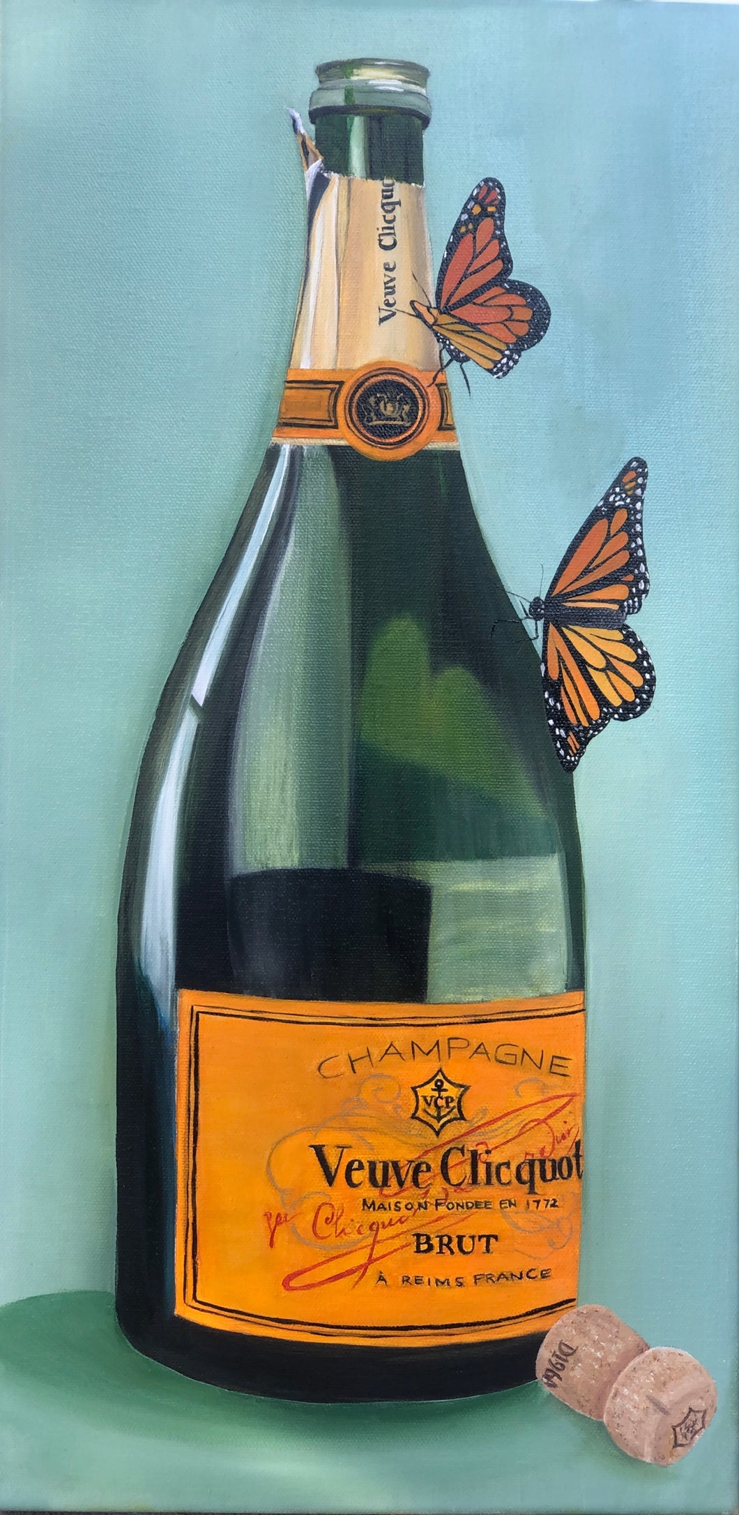 Champagne and butterflies